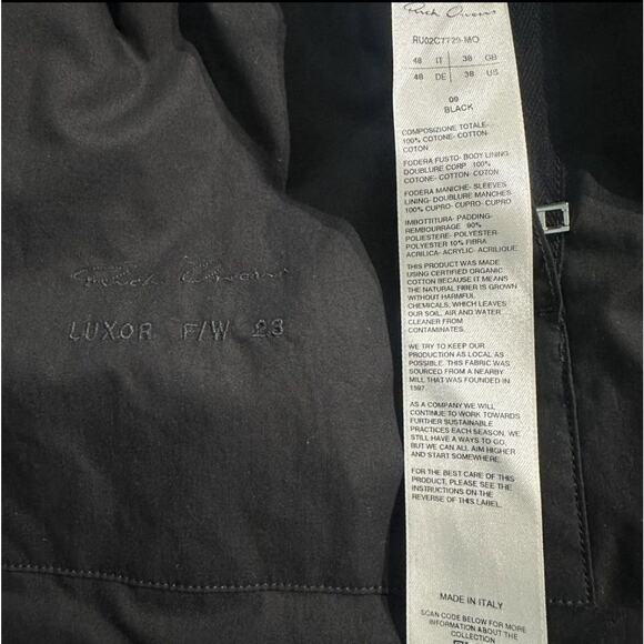 Rick Owens FW23 Luxor snap button back strap shirt - Picture 8 of 8